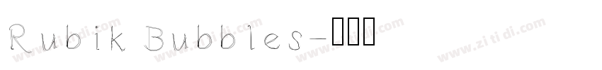 Rubik Bubbles字体转换
